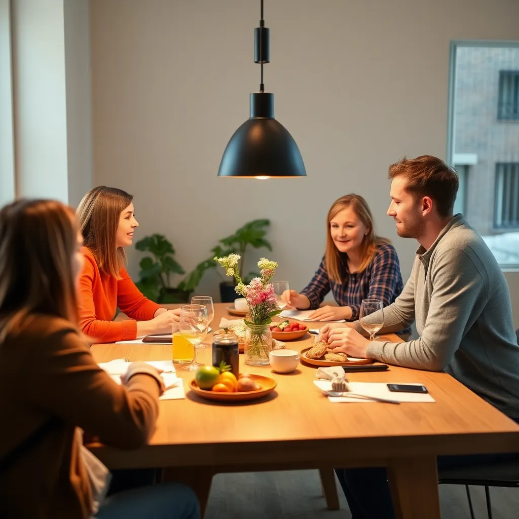 Nederlands stel dat samen hun financiën bekijkt op tablet