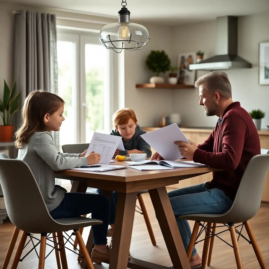 Tevreden Nederlands stel bespreekt toekomstplannen zonder financiële zorgen