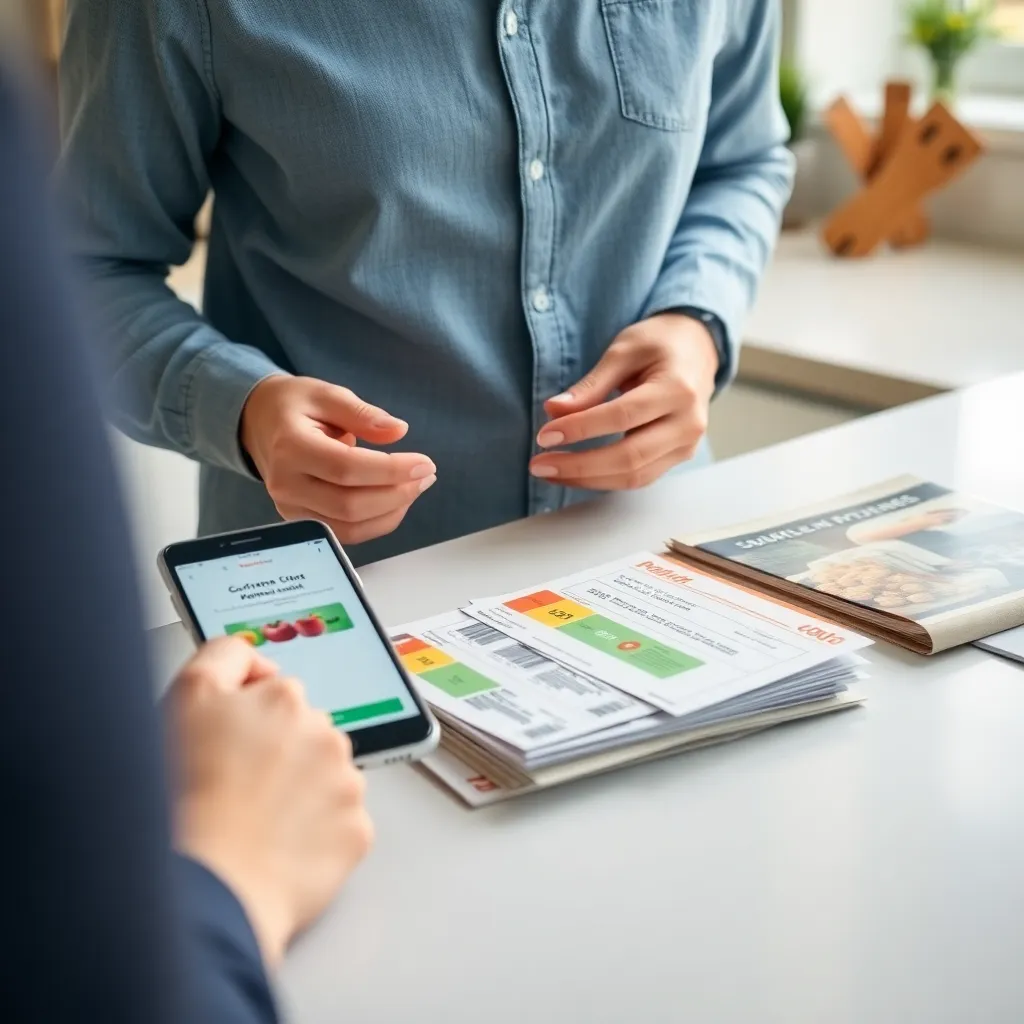 Persoon bespaart geld met Nederlandse kortingsbonnen